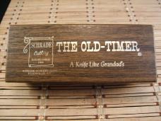 SCHRADE OLD TIMER 858 LUMBERJACK USA VINTAGE 1978-1985 TRIPLE CARBON STEEL BLADES NIB POCKET KNIFE