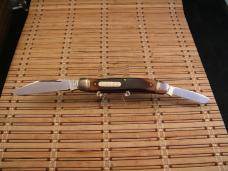 SCHRADE OLD TIMER 858 LUMBERJACK USA VINTAGE 1978-1985 TRIPLE CARBON STEEL BLADES NIB POCKET KNIFE