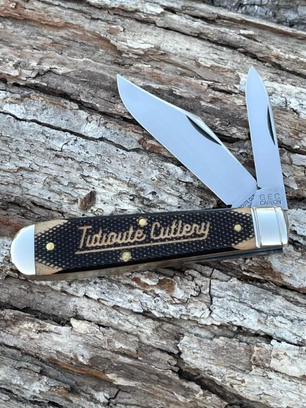 GEC TIDIOUTE ** 771225 CHECKERED RAWHIDE YANKEE JACK KNIFE GEC TIDIOUTE ** 771225 CHECKERED RAWHIDE YANKEE JACK KNIFE
