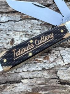 GEC TIDIOUTE ** 771225 CHECKERED RAWHIDE YANKEE JACK KNIFE