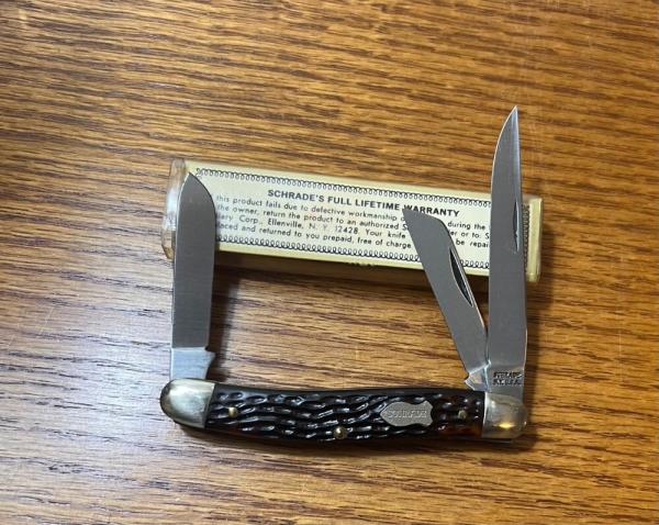 SCHRADE NY USA 895 & VIEW TUBE BOX
