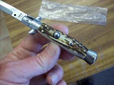 Italian 7 Inch Picklock Dolphin Maniago, Italy Gen. Stag/Antler UNUSED Beauty!