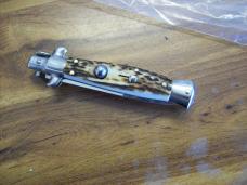Italian 7 Inch Picklock Dolphin Maniago, Italy Gen. Stag/Antler UNUSED Beauty!