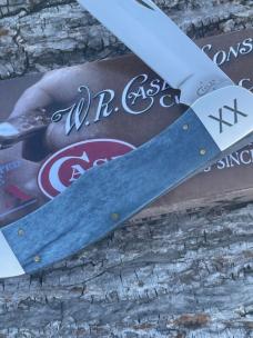 CASE XX ** 2018 EXOTIC GIRAFFE BONE LARGE FOLDING HUNTER