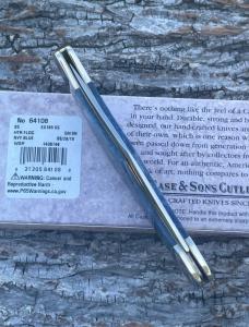 CASE XX ** 2018 EXOTIC GIRAFFE BONE LARGE FOLDING HUNTER