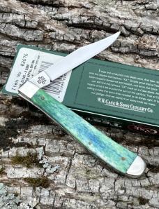 CASE XX ** SFO 2000 BLUE/GREEN PEACOCK APPALOOSA SLIMLINE TRAPPER