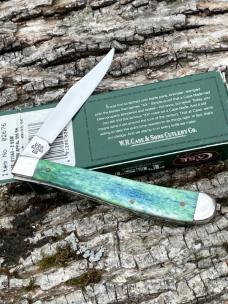 CASE XX ** SFO 2000 BLUE/GREEN PEACOCK APPALOOSA SLIMLINE TRAPPER