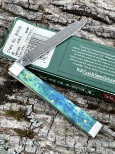 CASE XX ** SFO 2001 BLUE/GREEN PEACOCK APPALOOSA DAMASCUS DOCTORS KNIFE