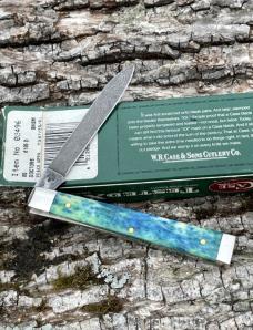 CASE XX ** SFO 2001 BLUE/GREEN PEACOCK APPALOOSA DAMASCUS DOCTORS KNIFE