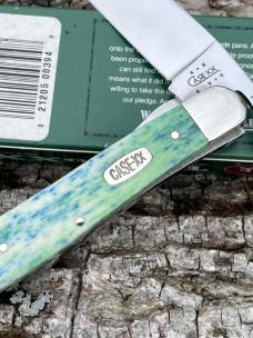 CASE XX ** SFO 2003 BLUE/GREEN PEACOCK APPALOOSA DROP POINT RUSSLOCK