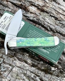 CASE XX ** SFO 2003 BLUE/GREEN PEACOCK APPALOOSA DROP POINT RUSSLOCK