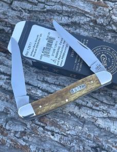 CASE XX ** SFO 2025 SMOOTH ANTIQUE BONE BULLET SHIELD MUSKRAT