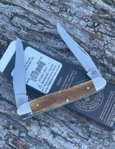 CASE XX ** SFO 2025 SMOOTH ANTIQUE BONE BULLET SHIELD MUSKRAT
