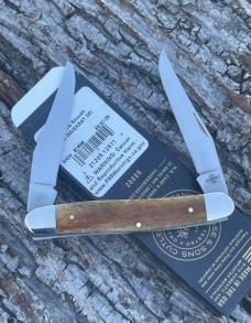 CASE XX ** SFO 2025 SMOOTH ANTIQUE BONE BULLET SHIELD MUSKRAT