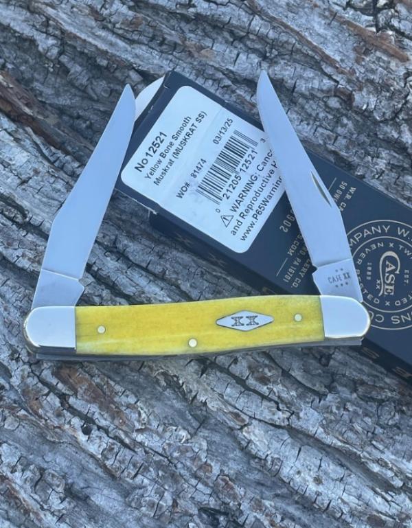 CASE XX ** SFO 2025 YELLOW SMOOTH BONE DIAMOND XX SHIELD MUSKRAT