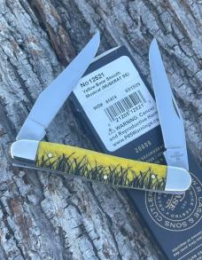 CASE XX ** SFO 2025 YELLOW SMOOTH BONE LASERED DIAMOND XX SHIELD MUSKRAT