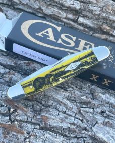 CASE XX ** SFO 2025 YELLOW SMOOTH BONE LASERED DIAMOND XX SHIELD MUSKRAT