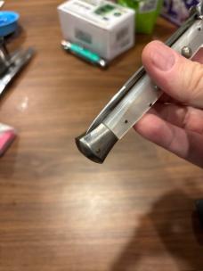 11” INOX Swivel Bolster Pearlex Vintage Stiletto