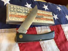 Case xx Large 4 & 3/4” Sodbuster (MDL# 2138 SS) Knife with Black Synthetic Handles -NOS in Orig box