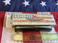 Case xx Large 4 & 3/4” Sodbuster (MDL# 2138 SS) Knife with Black Synthetic Handles -NOS in Orig box