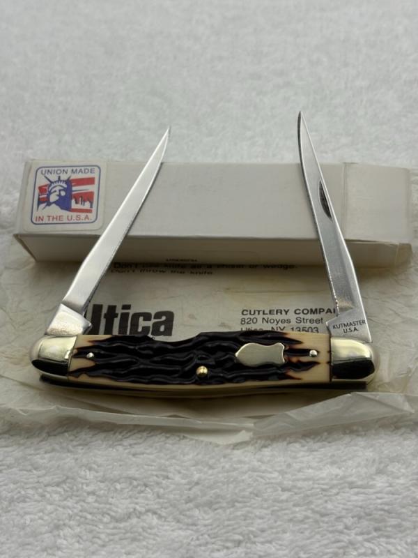 Utica Cutlery Company 2 Blade Muskrat Style Pocket Knife Made In NY USA New In Box