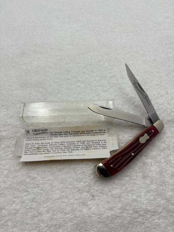Schrade walden Everlastingly Sharp Series Knives 2 Blade Trapper Made In USA New In Box (48) Ox Schrade walden Everlastingly Sharp Series Knives 2 Blade Trapper Made In USA New In Box (48) Ox