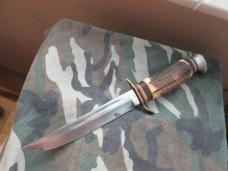 VTG EDGE MARK Solingen GERMANY 461 Stag Horn Antler Fixed Blade Knife