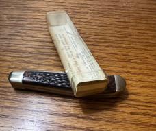 VINTAGE '74-'83 SCHRADE NY USA 293 POCKET KNIFE - 293 VIEW TUBE BOX 