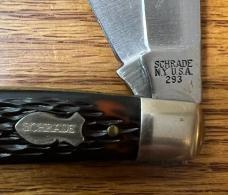 VINTAGE '74-'83 SCHRADE NY USA 293 POCKET KNIFE - 293 VIEW TUBE BOX 