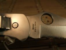 SPYDERCO SEKI-CITY JAPAN STAINLESS VINTAGE 1994 COIS WORKER LIGHT USE KNIFE & LEATHER BELT SHEATH