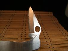 SPYDERCO SEKI-CITY JAPAN STAINLESS VINTAGE 1994 COIS WORKER LIGHT USE KNIFE & LEATHER BELT SHEATH