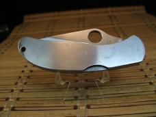 SPYDERCO SEKI-CITY JAPAN STAINLESS VINTAGE 1994 COIS WORKER LIGHT USE KNIFE & LEATHER BELT SHEATH