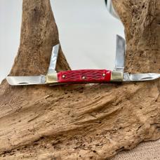 BUCK CREEK GERMAN Vintage 4 BLADE CONGRESS POCKET KNIFE RED BC-664 RPB NIB (525)