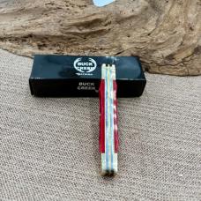 BUCK CREEK GERMAN Vintage 4 BLADE CONGRESS POCKET KNIFE RED BC-664 RPB NIB (525)