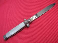 Vintage Italian DERBY Style BOLSTER Button Open/Close STILETTO Switchblade Knife - Mint !