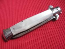 Vintage Italian DERBY Style BOLSTER Button Open/Close STILETTO Switchblade Knife - Mint !