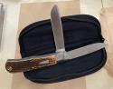 #10367 CASE XX TONY BOSE COLLABORATION 2019 BROWN BULLNOSE TRAPPER KNIVES NEW