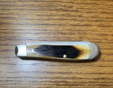 CASE XX USA 6207 SS CARHARTT SHIELD MINI TRAPPER POCKET KNIFE BONE HANDLE