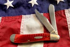 Case xx 1989 Centennial Dogleg Trapper (Mdl# R6240 SS) Sweet Red Bone Handles -NOS