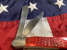 Case xx 1989 Centennial Dogleg Trapper (Mdl# R6240 SS) Sweet Red Bone Handles -NOS