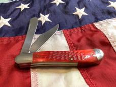 Case xx 1989 Centennial Dogleg Trapper (Mdl# R6240 SS) Sweet Red Bone Handles -NOS