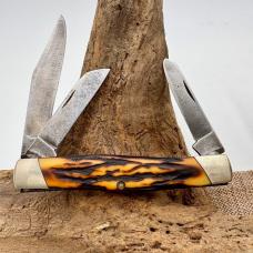 Camillus Model 89 New York USA Vintage 3 Blade Folding Stockman PocketKnife (40)
