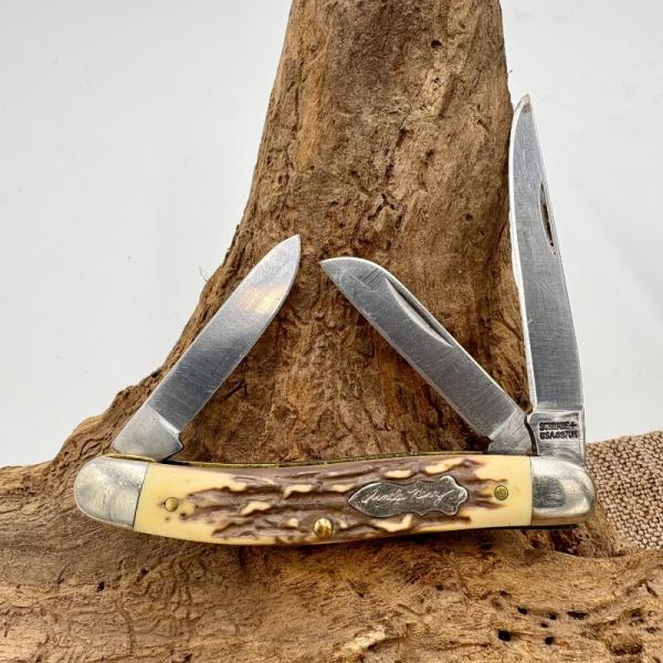 Schrade NY USA Vintage Uncle Henry 897UH Stockman 3 blade Pocket Knife (94)