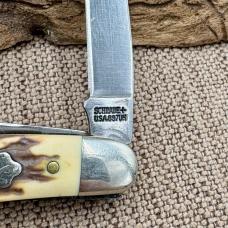 Schrade NY USA Vintage Uncle Henry 897UH Stockman 3 blade Pocket Knife (94)