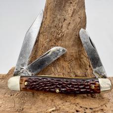 Kutmaster Vintage USA 3-Blade Stockman Traditional Pocket Knife Utica NY (106)