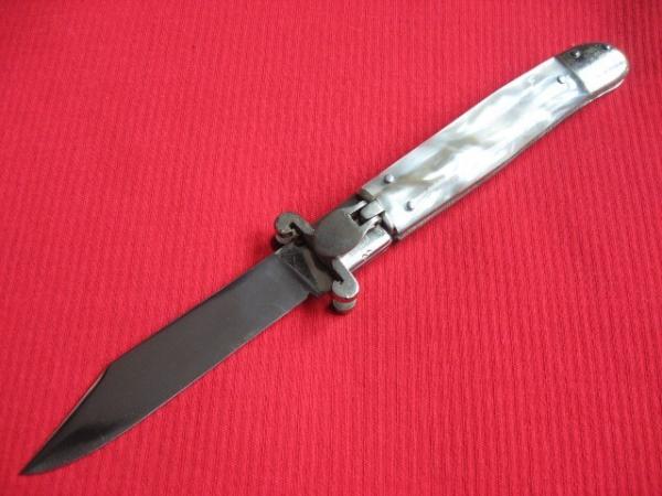 Vintage Large SPANISH ShotShell Puller Leverlock Switchblade Knife 