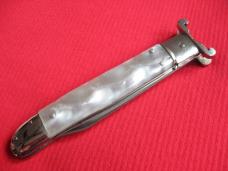 Vintage Large SPANISH ShotShell Puller Leverlock Switchblade Knife 