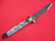 Vintage Large SPANISH ShotShell Puller Leverlock Switchblade Knife 