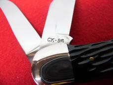 KABAR CLUB KNIFE FOLDING HUNTER 1996 GREEN BONE FOLDING HUNTER  5" MINT #1709 UNUSED SUPER CATCH
