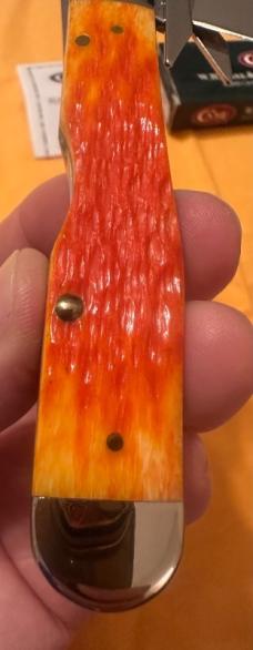 2002 Case XX Tequila Sunrise Cheetah w/ Bullet Shield. Beautiful knife in Mint Condition!  1 of 500.